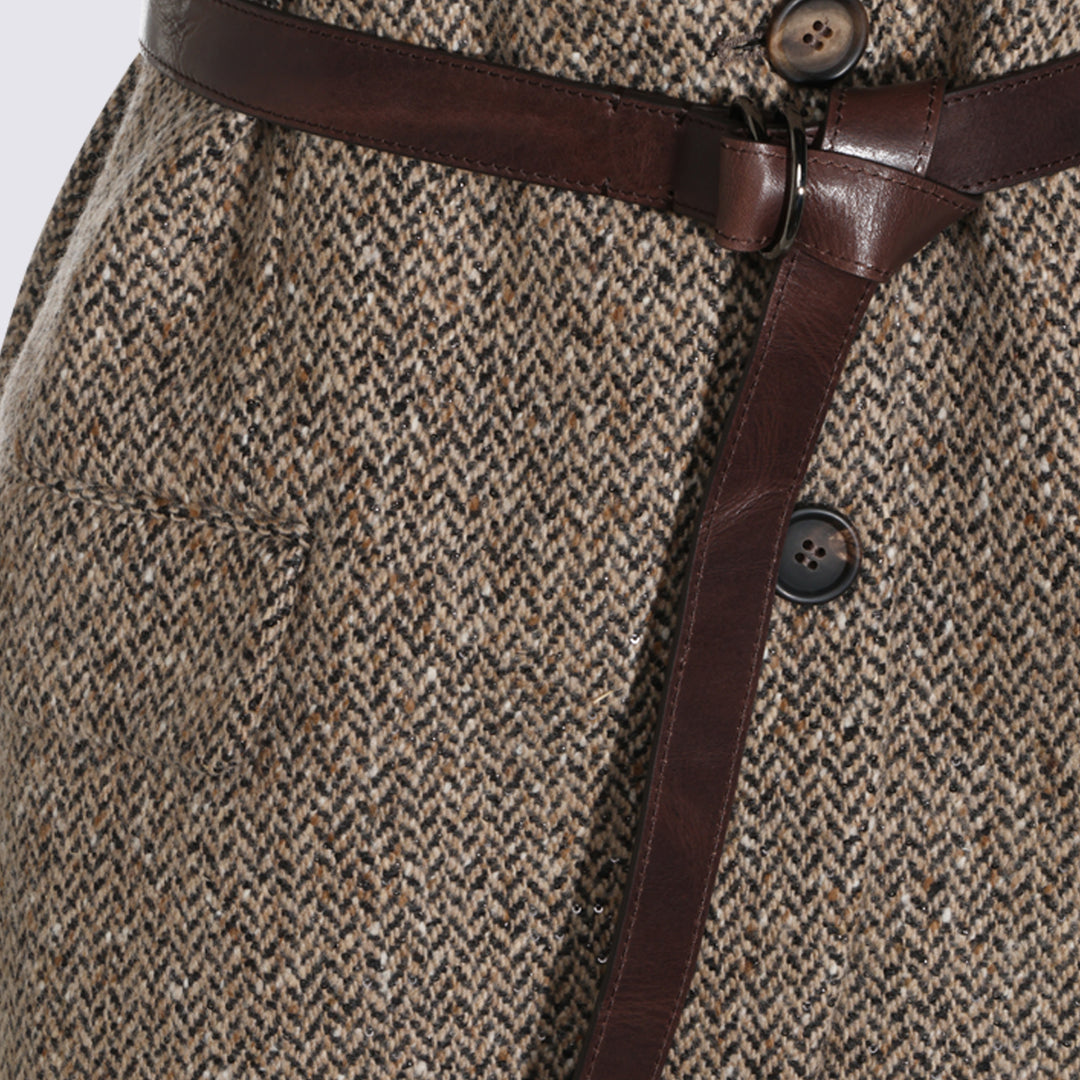 Brunello Cucinelli Jackets - CAMEL/NERO | 79bcb31b73b8ae653e1a22192bbeed67da705d31