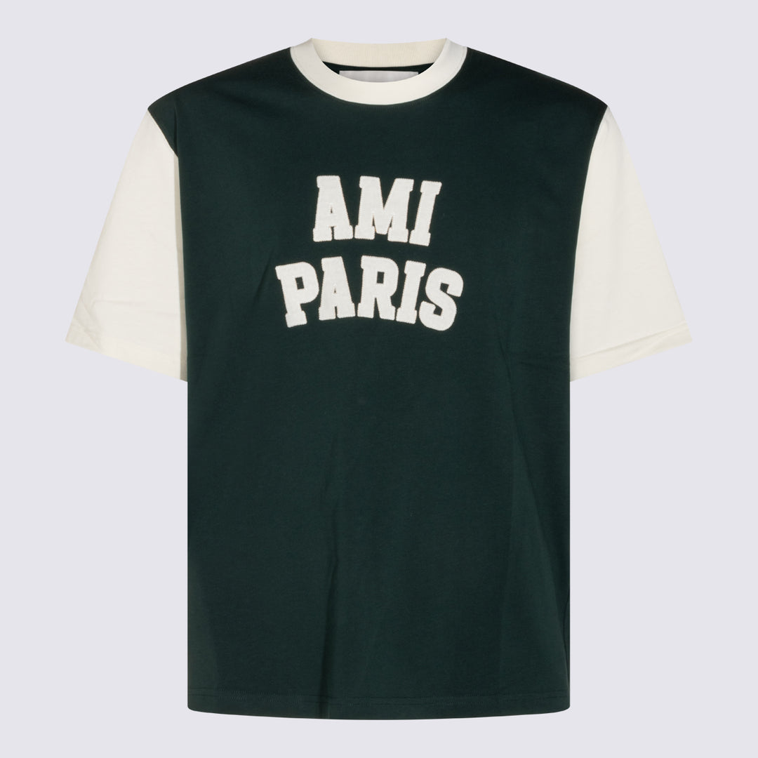 Ami Paris T-shirts and Polos - Green | 5e4a8aa528329aed0b21209bcae55e312d39f101