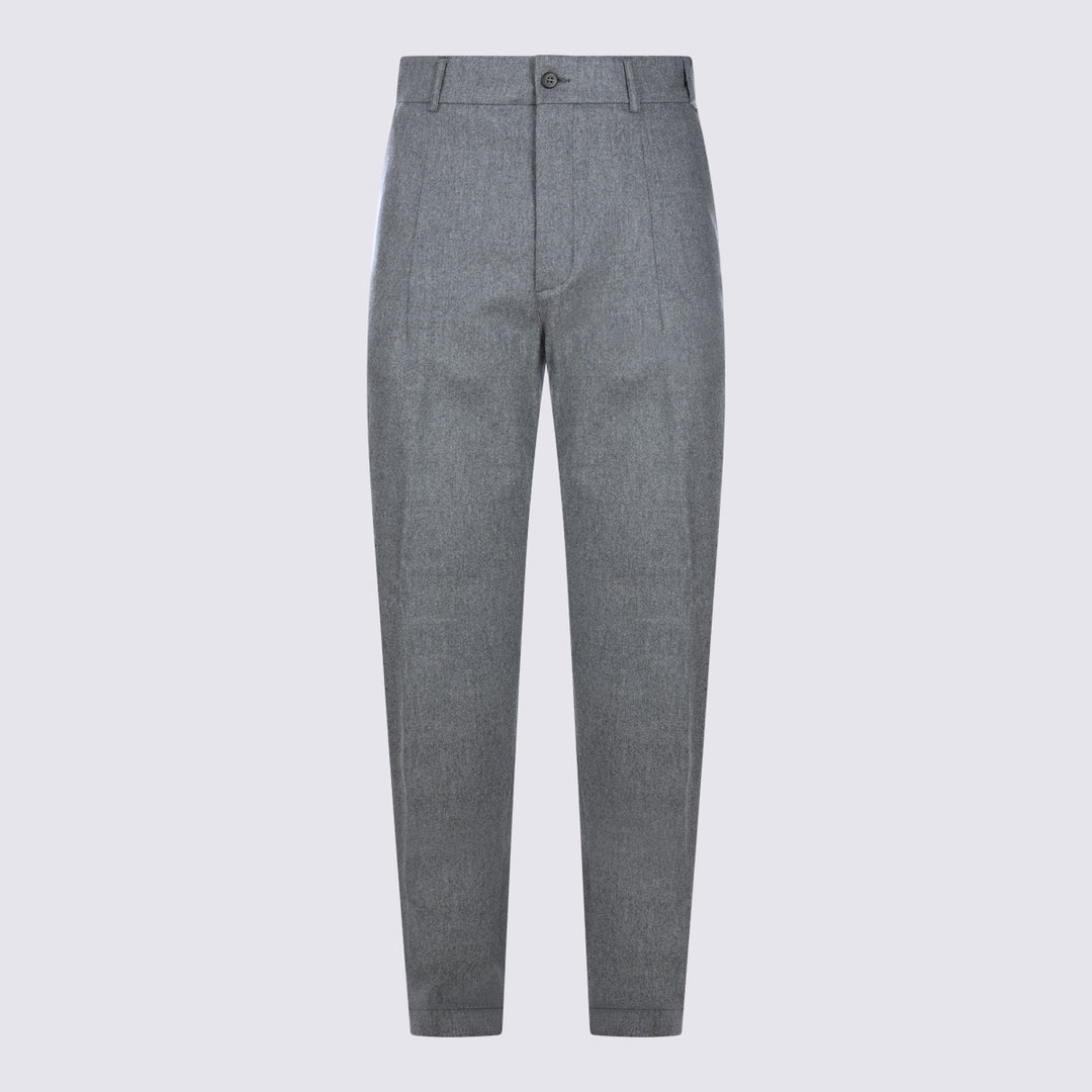 Eleventy Trousers - Grigio medio | a7d36a5ecff959b01280c3a4ddec5a81815bad24