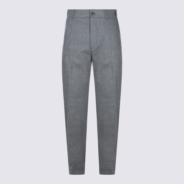 Eleventy Trousers - Grigio medio | a7d36a5ecff959b01280c3a4ddec5a81815bad24
