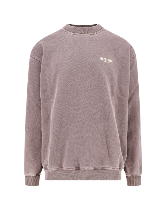 Owners Club Cotton Sweatshirt With Frontal Logo Print