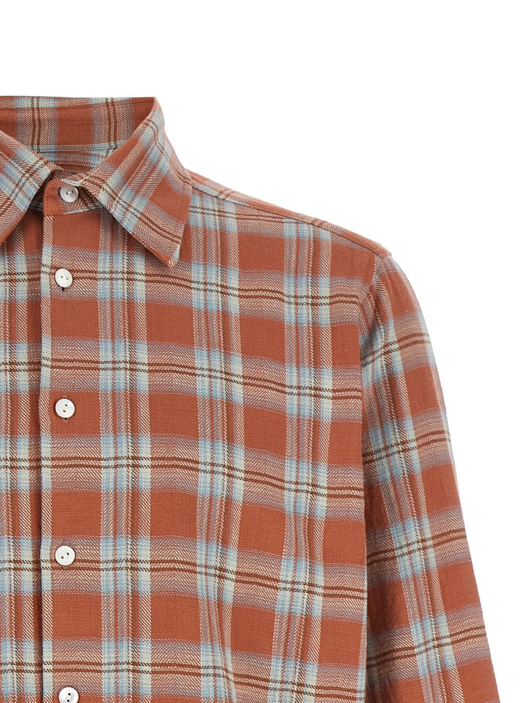 Second/Layer Sherman Shirt and Blouse - Orange | f752aade57f2c8959a9026f604d7749347aa582d