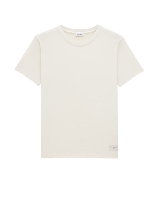 Cotton T-Shirt With Logo Tag