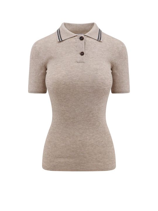 Cashmere Blend Polo Shirt