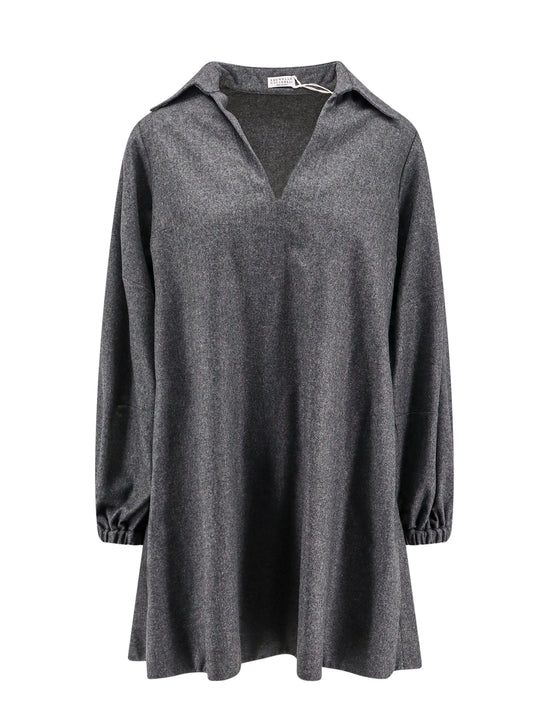 Virgin Wool And Cashmere Mini Dress