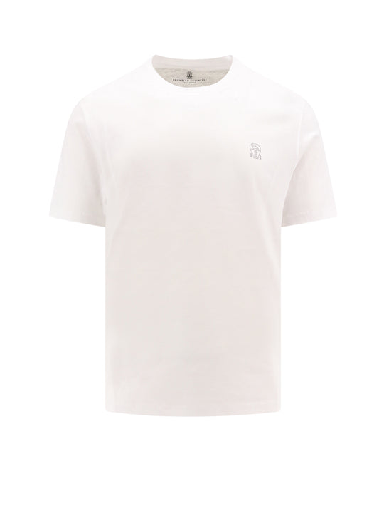 Cotton T-Shirt With Logo Print