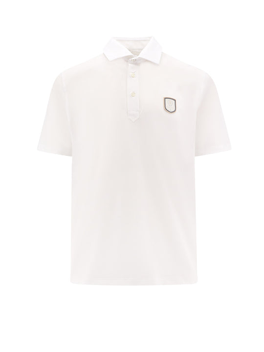 Polo Shirt With Logo Patch