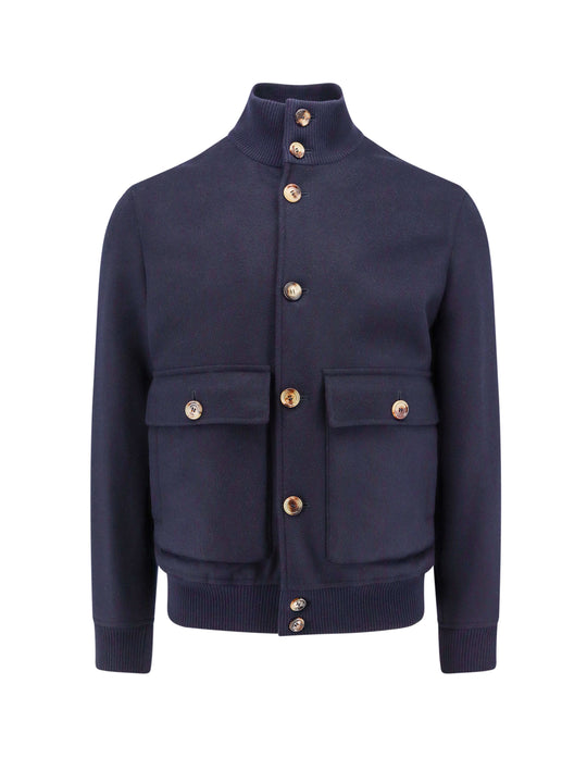 Wool Bomber With Maxi Pockets