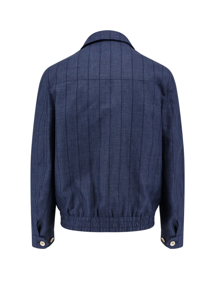 Brunello Cucinelli Jackets - Blue and green | 68b8ac7fae2cc7c487b8318747f29a6f9e7c0341
