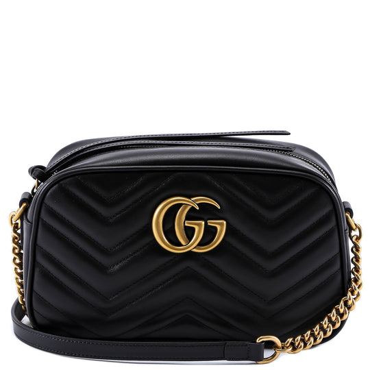 Matelassé Leather Shoulder Bag With Metal Gg Logo