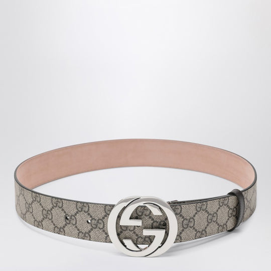 Gg Supreme Fabric Belt With Gg Buckle