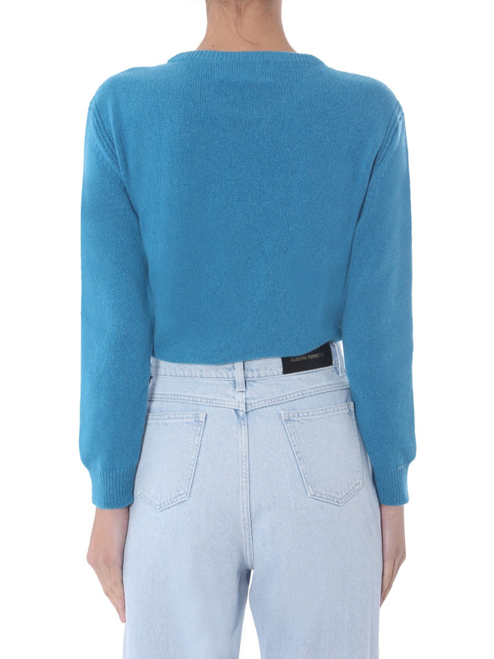 Alberta Ferretti Sweaters - White, Light Blue | Wanan Luxury