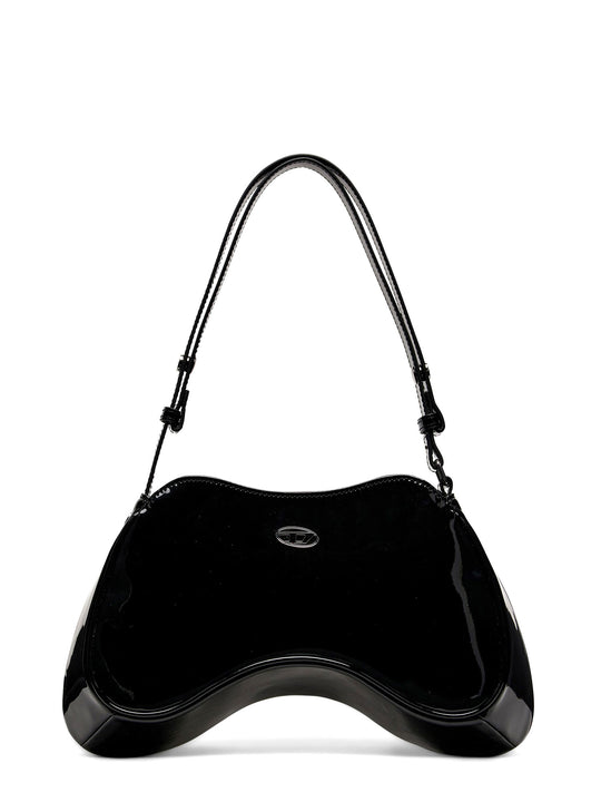 Recycled Material Shoulder Bag With Frontal Oval-D Logo