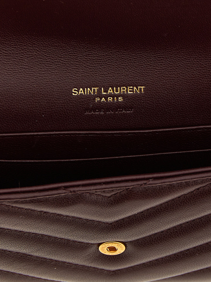 Saint Laurent Envelope Wallets and Card Holders - Bordeaux | 13d0913792c03a526b6256a46b34aaea6ce05bf0