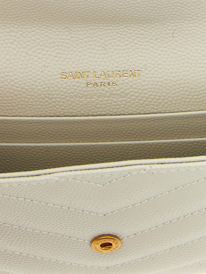 Saint Laurent Envelope Wallets and Card Holders - Beige | 9c97f00b13991bff9bf17780e700550d818fd807