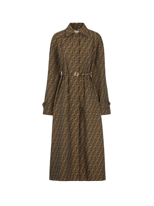 Ff Fabric Trench With Belt And Iconic Buckle
