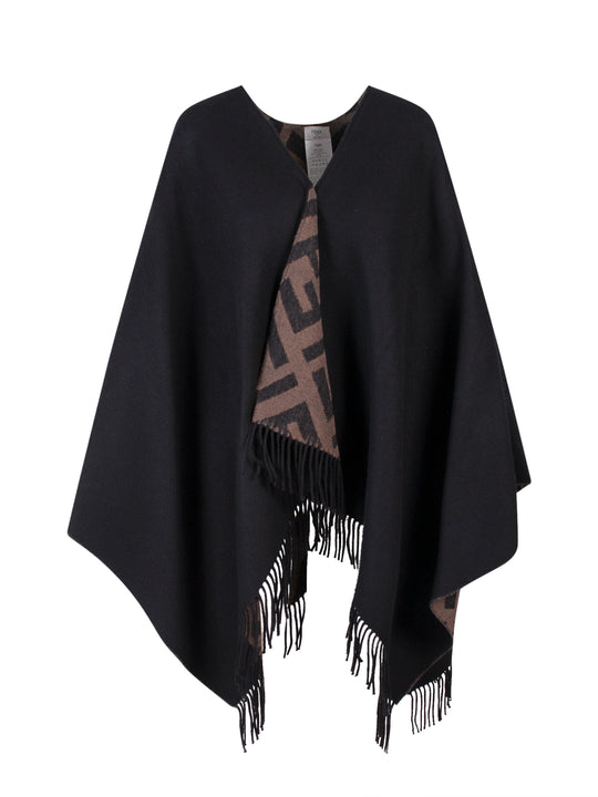 Wool And Cashmere Poncho