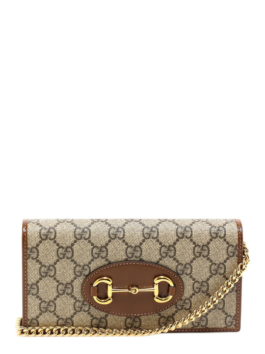 Gg Supreme Fabric And Leather Wallet