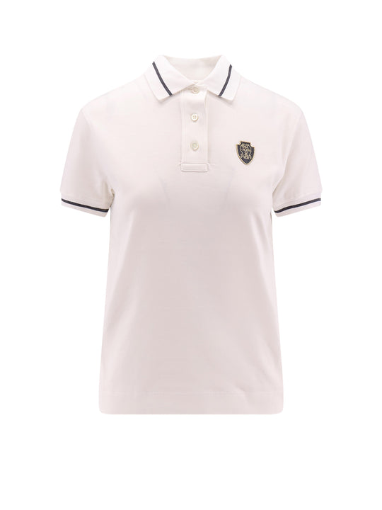 Sport Club Cotton Pol Shirt With Logo Patch