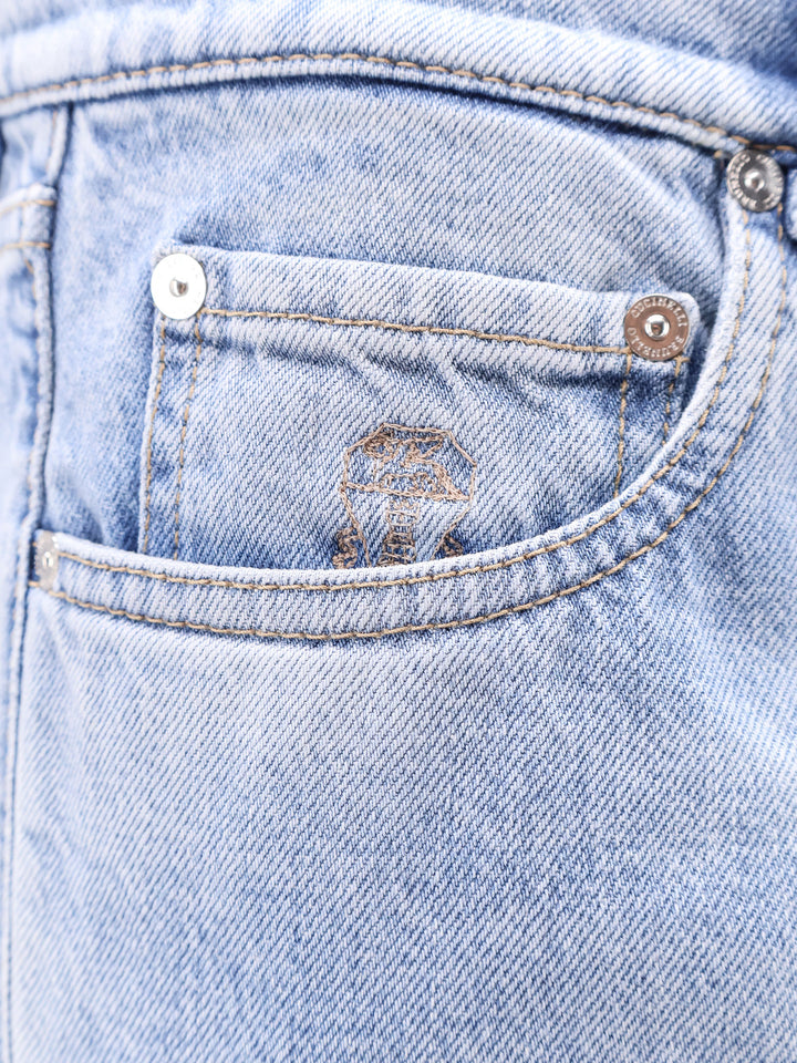 Brunello Cucinelli Jeans - Blue and green | d976a43f9769a9f7835a15745a8b21065d4d9b27