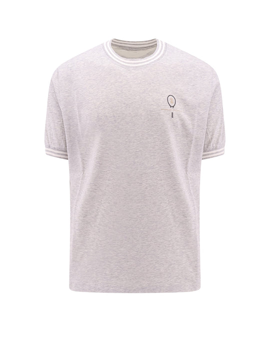 Cotton T-Shirt With Frontal Logo