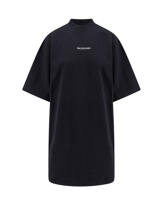 Cotton T-Shirt With Contrasting Logo On The Front