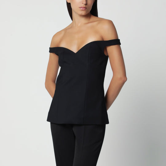 Black Off-The-Shoulder Top