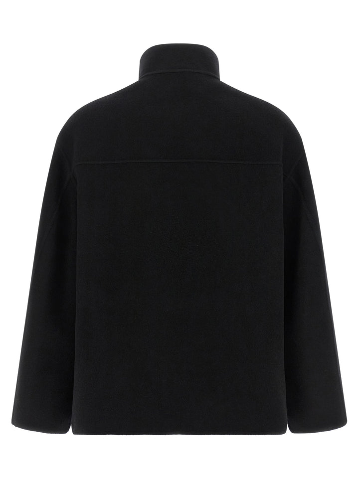 Rohe Double Wool Coat Coats and Trench Coats - Black | f92940cc75f0046a9a0a47ad4aa25d12a7fc0593