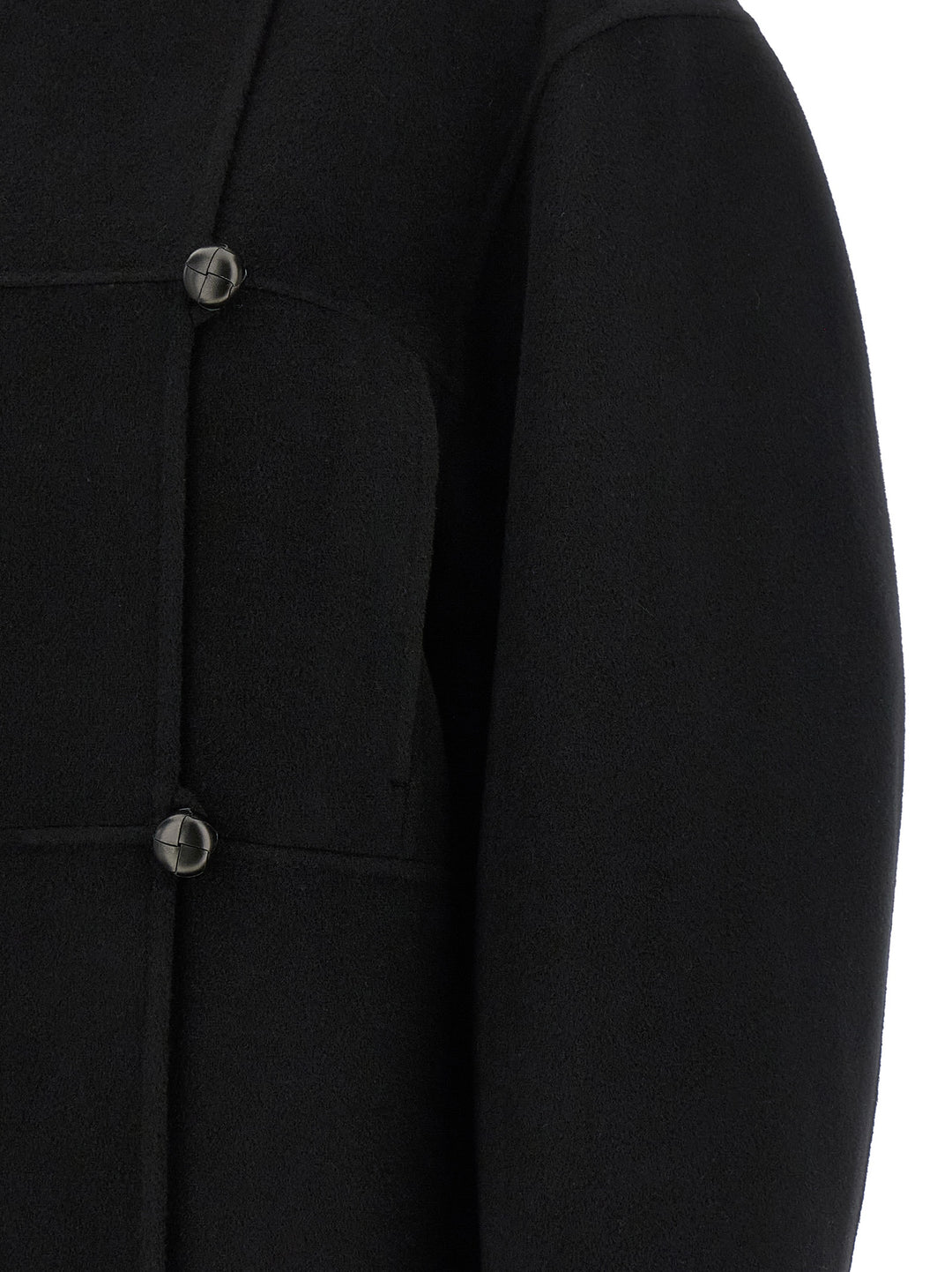 Rohe Double Wool Coat Coats and Trench Coats - Black | 114c883d7ccfc46b5ca15d8307f2dbe1a2b008bc