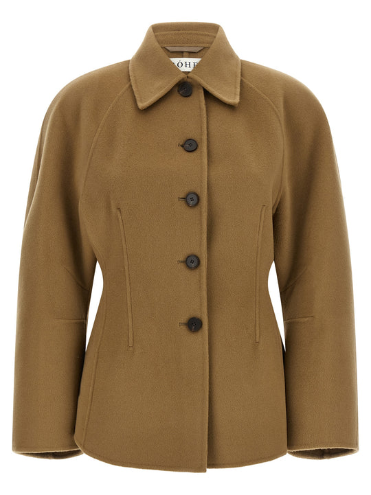 Sculptural Coats And Trench Coats Brown