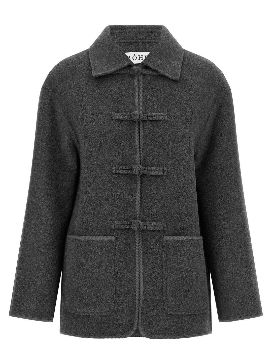 Rohe Pankou Closure Coat Coats and Trench Coats - Gray | db009b8944a0ee44ed25ed506edf8164094f2dba