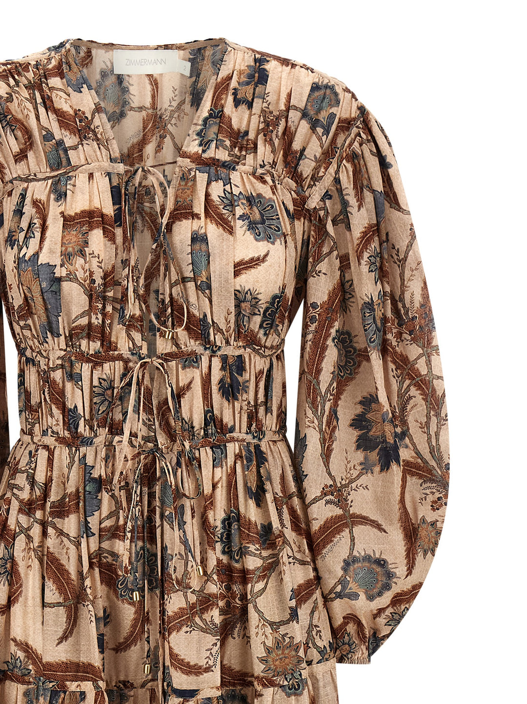 Zimmermann Ascension Tie Billow Maxi Dresses - Multicolor | 004e05708a2a8a038dd5e215b59347f30816f056
