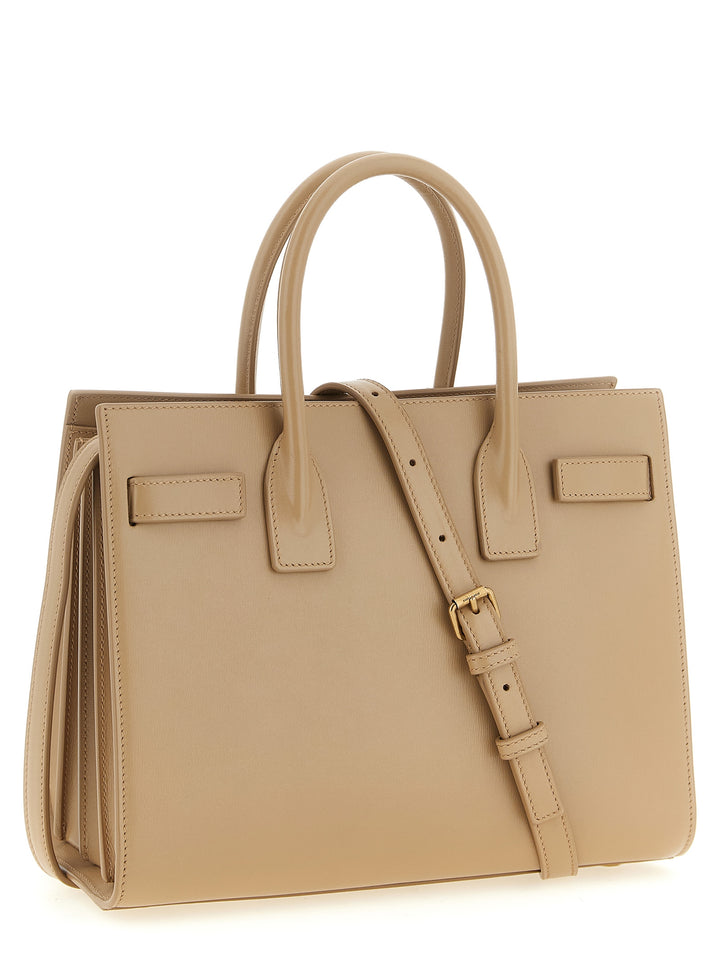Saint Laurent Sac De Jour Hand Bags - Beige | ba177b933e3c220f5ada3d04f804f9482ae5ee81