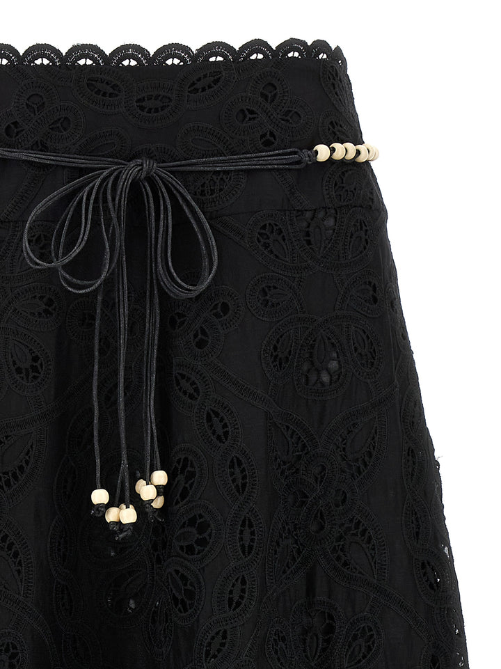 Zimmermann Rhiannon Skirts - Black | 86fb758d319757f94245ce25f7b48d7bb225bad8