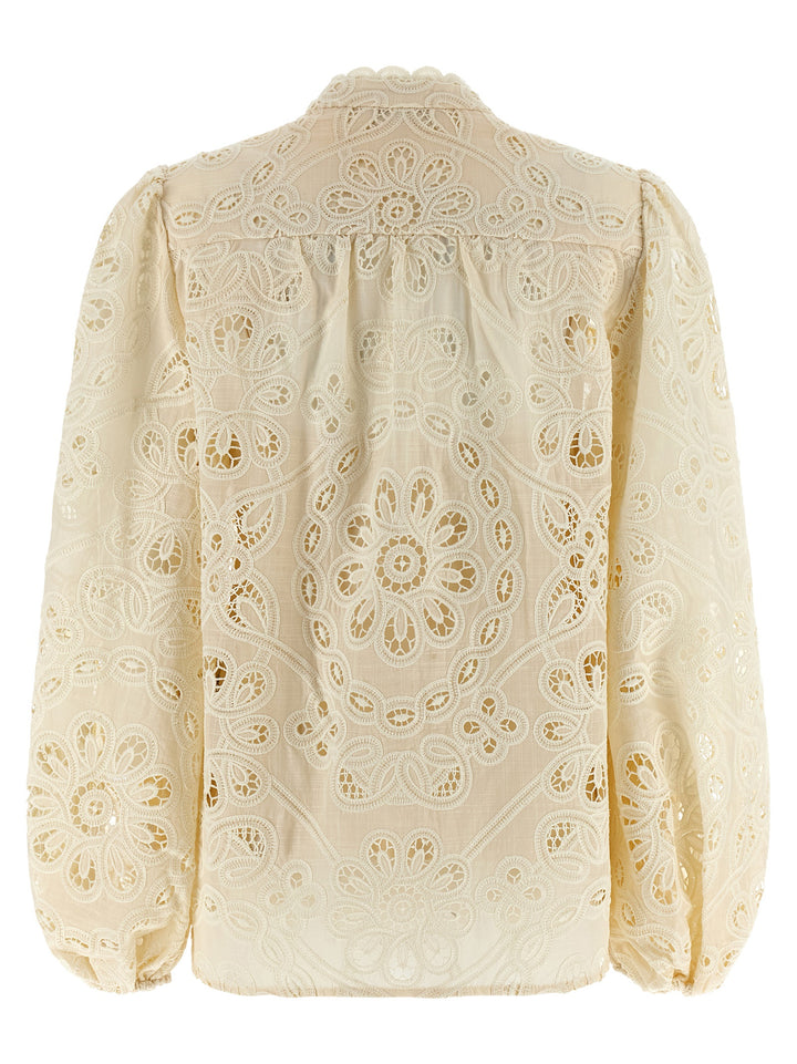 Zimmermann Rhiannon Shirt and Blouse - Beige | b6fbd0d63e042c8a5a90aacf6996f421b3c7b493