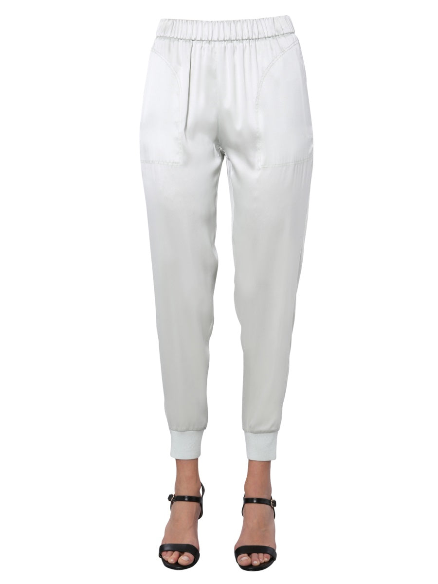 Fabiana Filippi Pants - White, Light Blue | Wanan Luxury