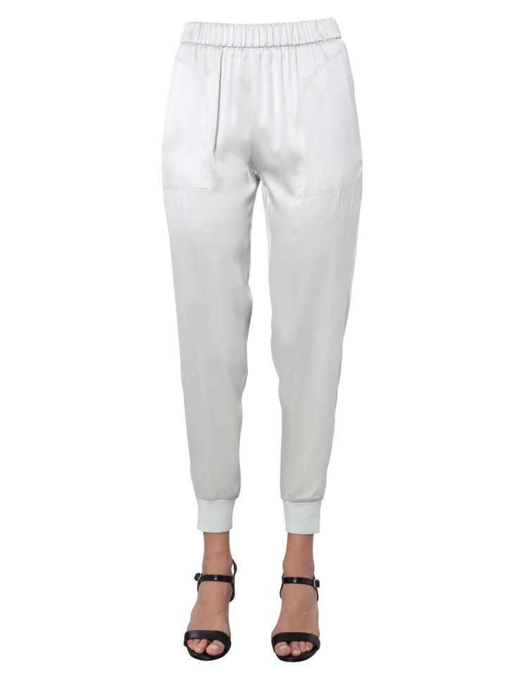 Fabiana Filippi Pants - White, Light Blue | Wanan Luxury