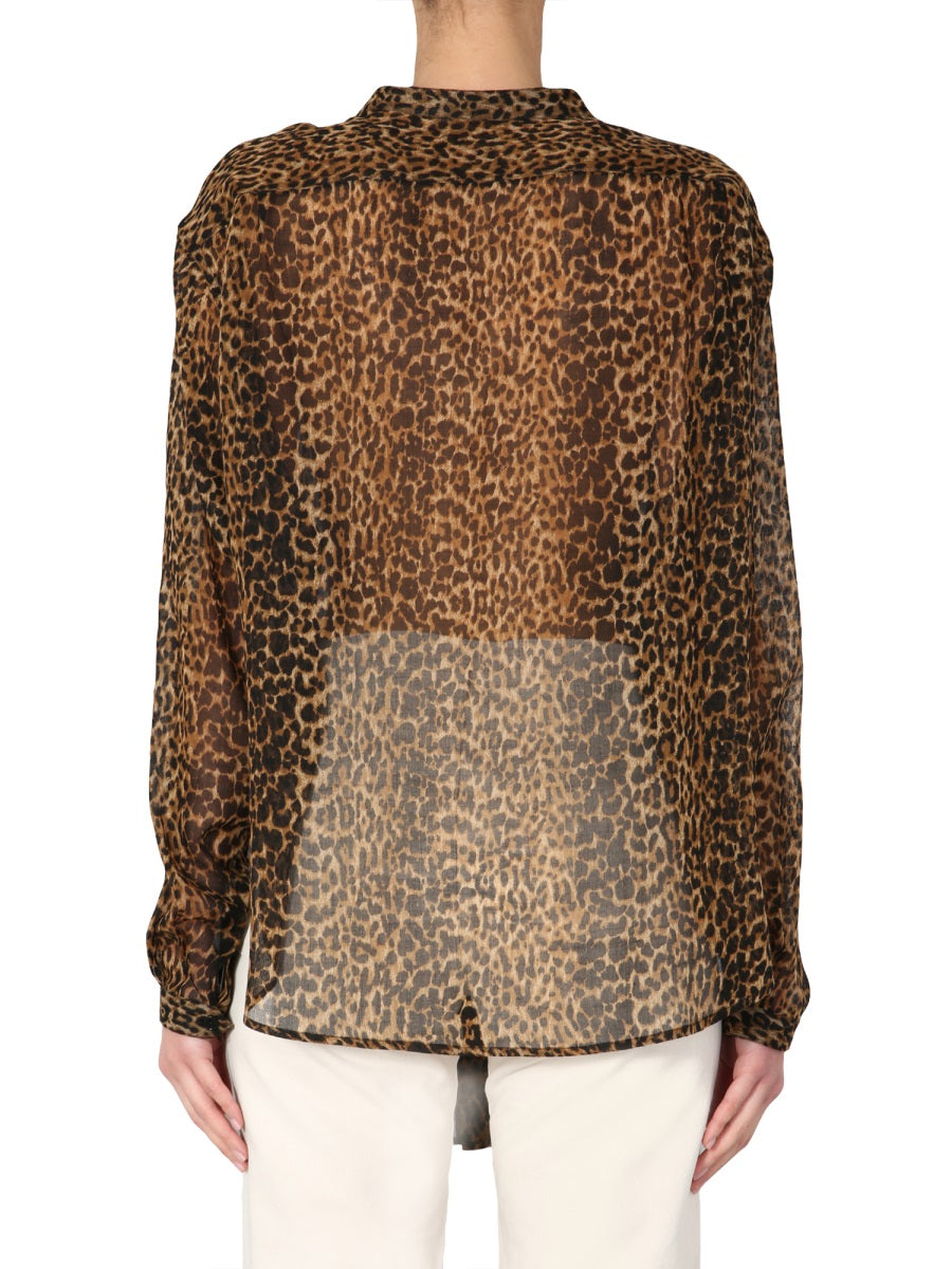 Saint Laurent Shirts - Animal Print | Wanan Luxury