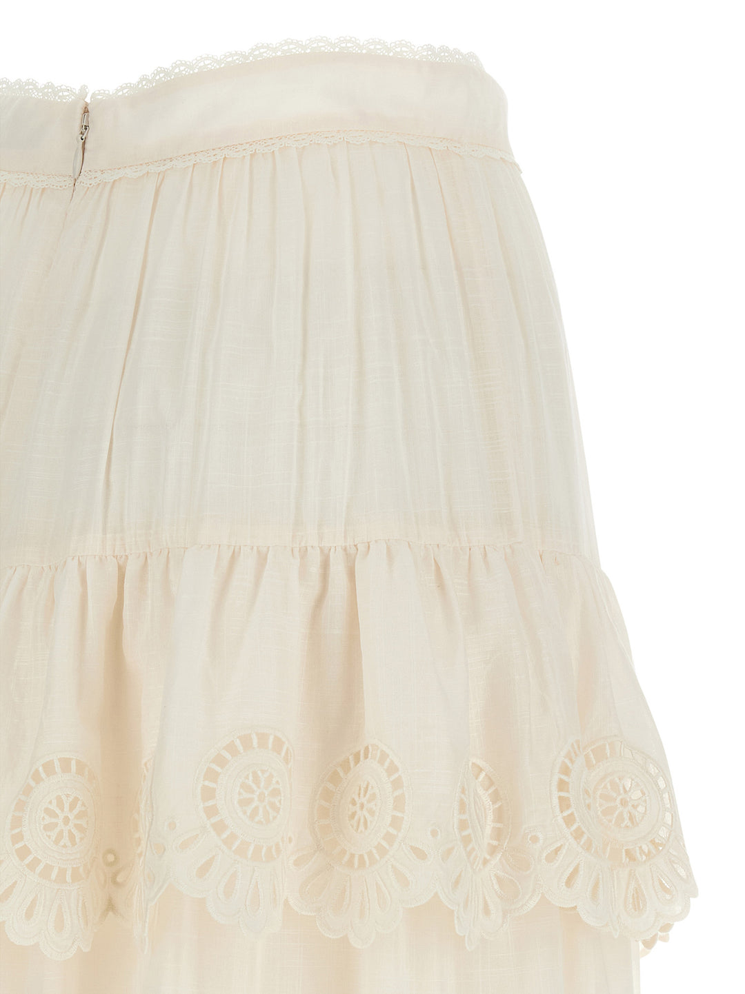 Zimmermann Lucky Skirts - White | f739e862b00abe1a404621298d5003b74085d820