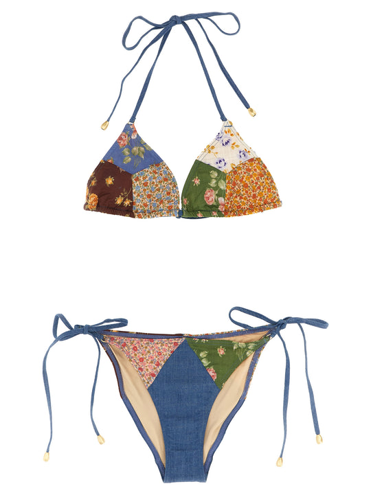 Lucky Cotton Mini Tri Beachwear Multicolor
