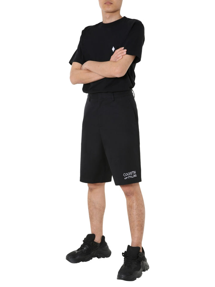 Marcelo Burlon Shorts - Black | Wanan Luxury