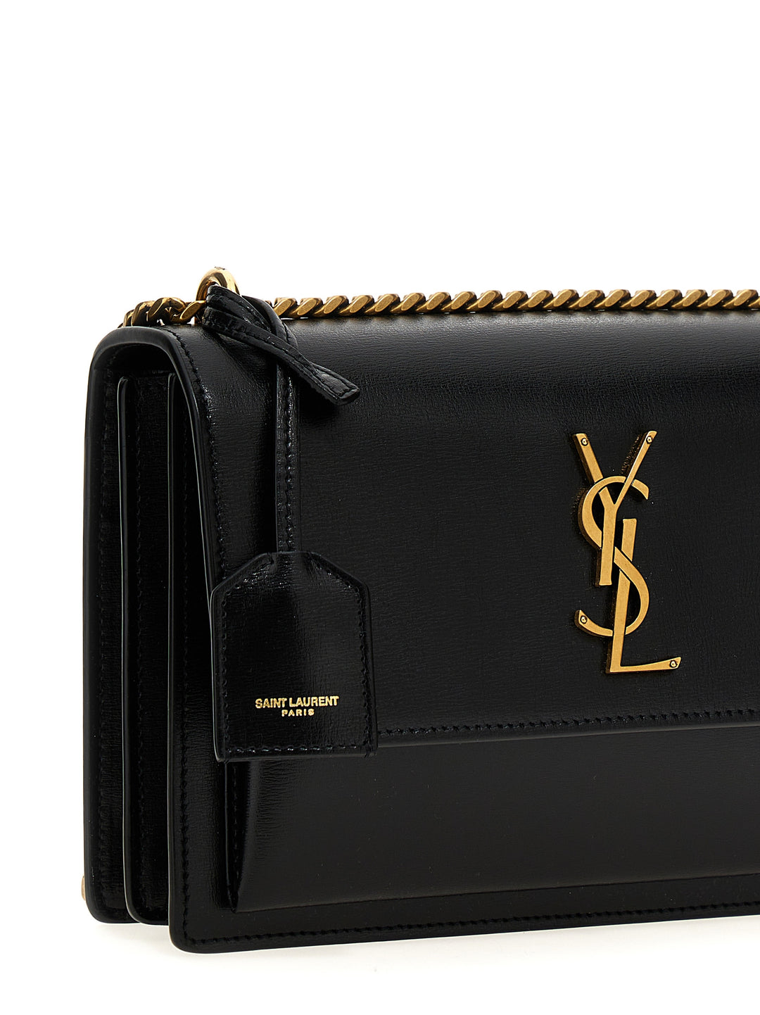 Saint Laurent Sunset Crossbody Bags - Black | 5583b62e9af8240c4e1f3cf0c3696f7d3834cbd6
