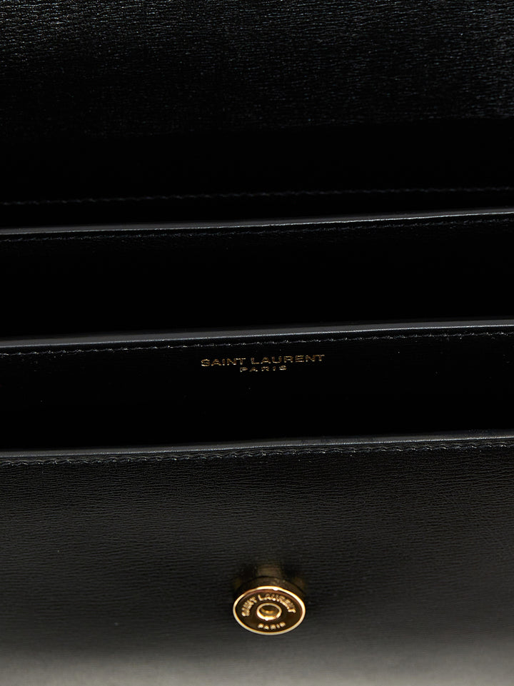 Saint Laurent Sunset Crossbody Bags - Black | ea96071a736dc882e95e158f163b9541ebc83825