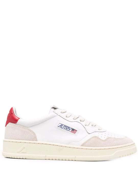 Medalist Low Man Ls43 Leather/Suede White/Red