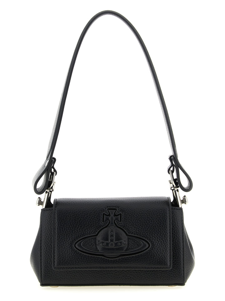 Vivienne Westwood Hazel Shoulder Bags - Black | 98443b3fee722c14347995f719a5729f4da41412