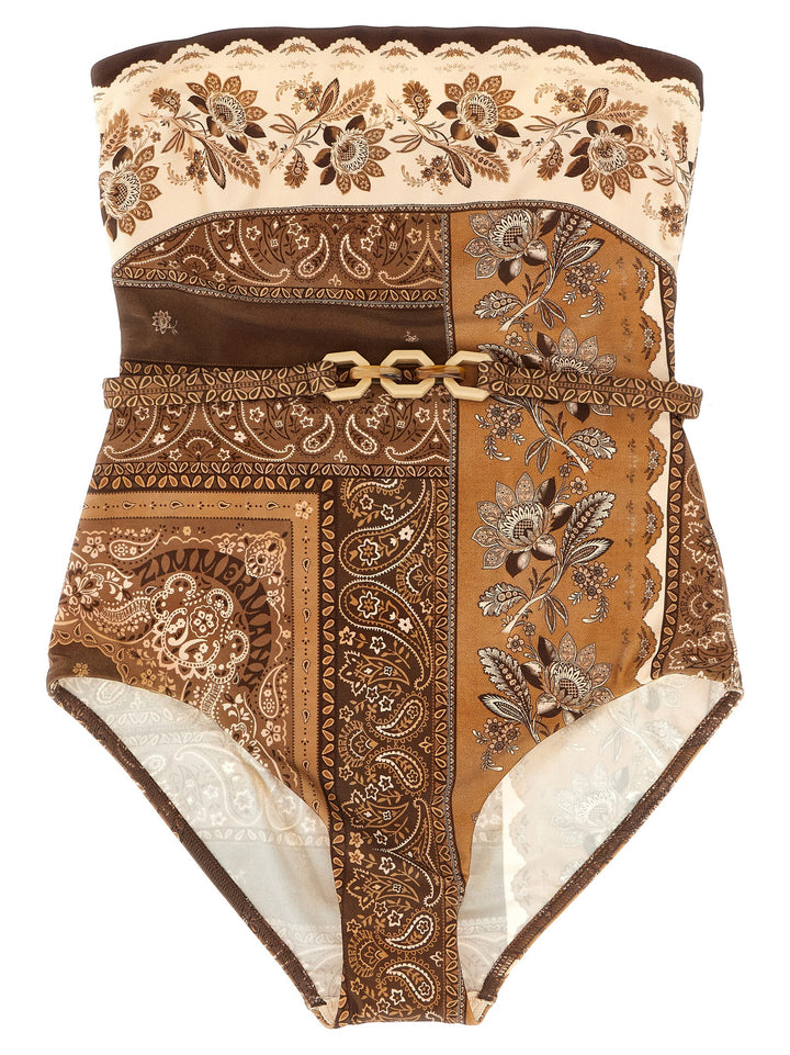 Zimmermann Lucky Bandeau Beachwear - Brown | 133eea694943f5e1861ce4923037af67fabe7cb7