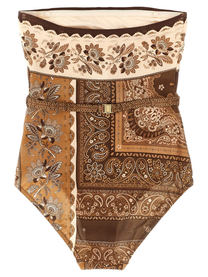Zimmermann Lucky Bandeau Beachwear - Brown | c935b5cdc0cf34fd3c03bfe6eba3ac20843bd2e2