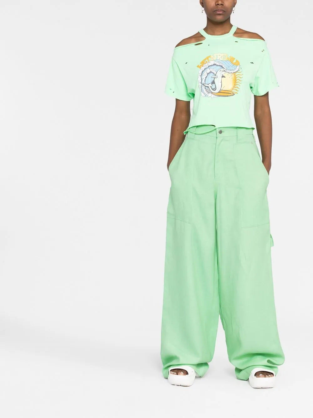 Stella Mccartney PANTS - Green | 9c98094882ccb39c89c491187ee4f8005c4bb36e