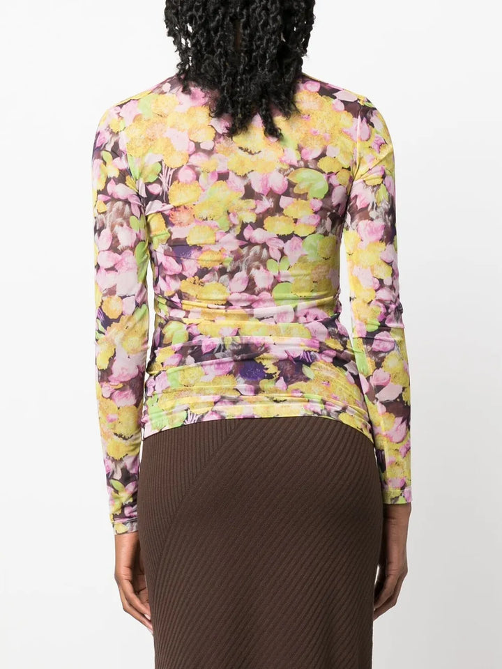 Dries Van Noten Round neck - Yellow & Orange | 177d0d8638e56cc2207ee8404c46da4932bbb881