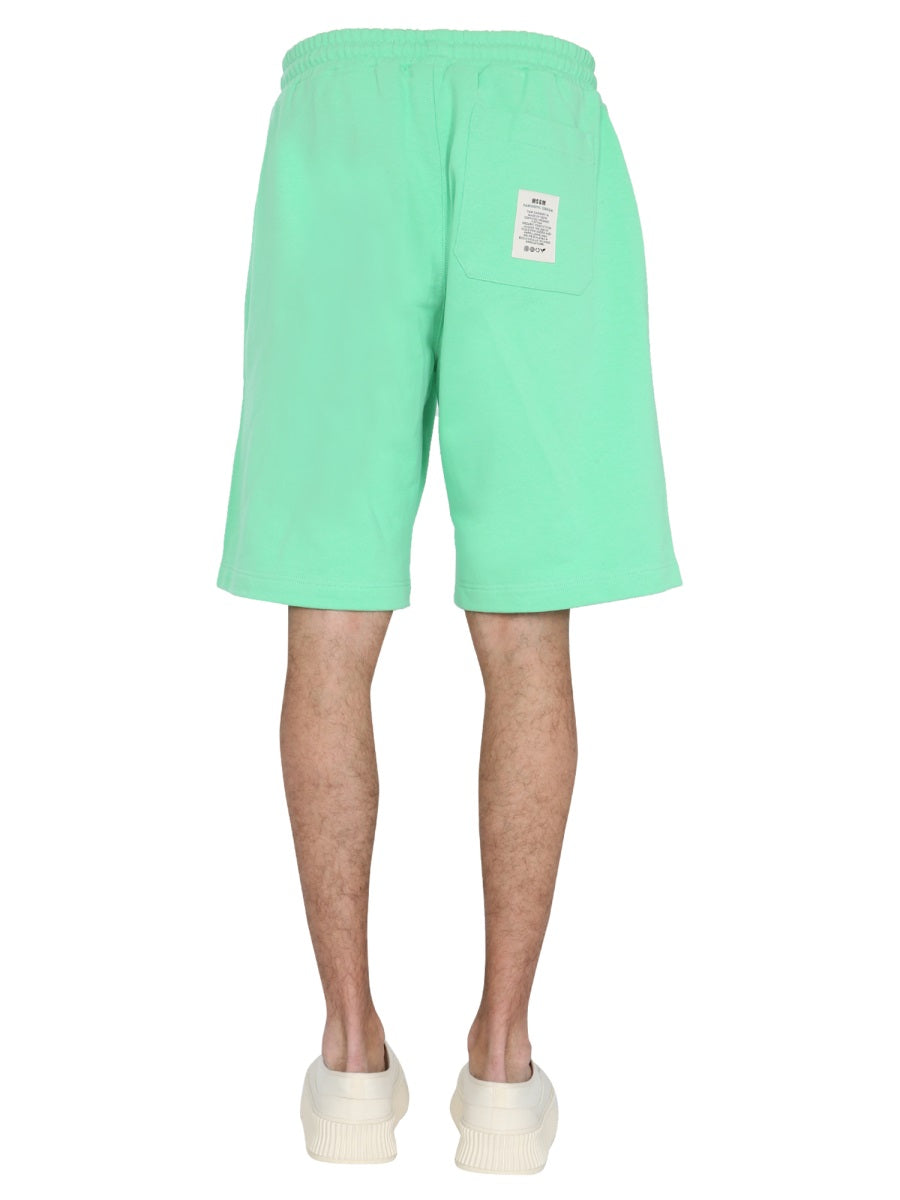 MSGM Shorts - Green | Wanan Luxury
